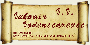 Vukomir Vodeničarević vizit kartica